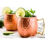 Kit 4 Canecas Moscow Mule + 4 Canudos + Dosador Cobre