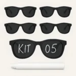 Kit 05 Óculos Festa Formatura Casamento Balada Aniversário Despedida Noivado Evento Lembrancinha +brinde Caneta Giz Líquida Branca Para Personalizar