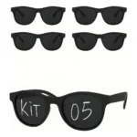 Kit 05 Óculos Festa Formatura Casamento Balada Aniversário Despedida Noivado Evento Lembrancinha +brinde Caneta Giz Líquida Branca Para Personalizar