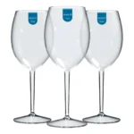 06 Taça De Vinho Transparente 600 Ml Elegance Premium