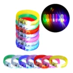 Kit Balada Festa Neon 10 Pç Bracelete Led Pisca Cores