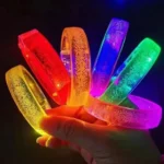 Kit Balada Festa Neon 10 Pç Bracelete Led Pisca Cores