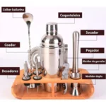 Kit Barman Coqueteleira Drinks Cor Prateado