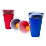Kit Beer Pong 12 Copos Americanos 12 Bolinhas Jogo Cerveja