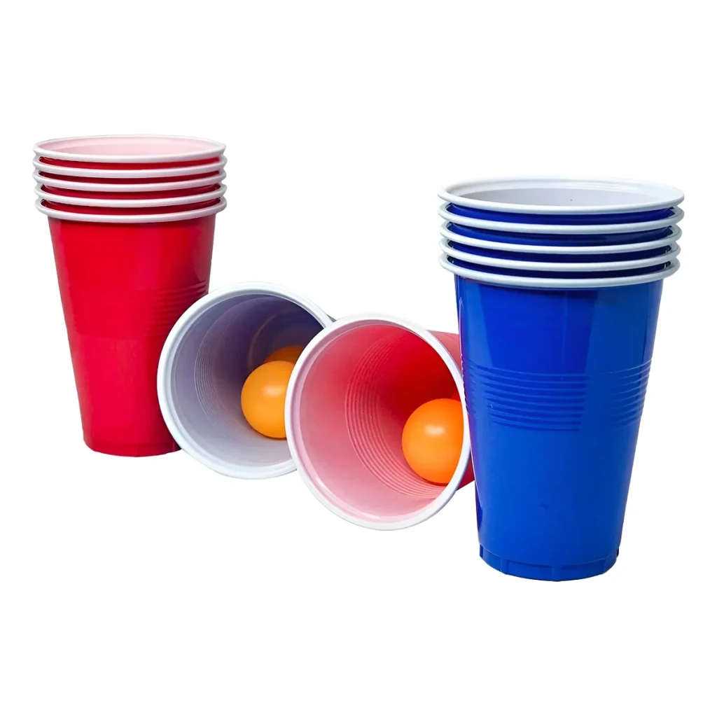 Kit Beer Pong 12 Copos Americanos 12 Bolinhas Jogo Cerveja Kit Beer Pong 12 Copos Americanos 12 Bolinhas Jogo Cerveja