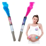 Kit Chá De Revelação Bastão Fumaça Colorida 20mm Azul E Rosa