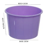 Kit 20 Copos Twister 500ml + 20 Baldes Pipoca 1,5l - Cinema Cor Lilás