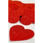 1.000 Apliques Coração Com 1,5 Cm Eva Glíter ( Sem Adesivo)