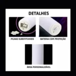 Kit 10 Bastao De Led Luzes Pisca Festa Balada Neon Casamento