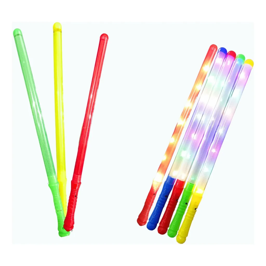 Kit 10 Bastao Led Plastico Pisca Festa Balada Algodão Doce Kit 10 Bastao Led Plastico Pisca Festa Balada Algodão Doce