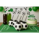 Kit 10 Copos Formato Bola Futebol Canudo Festas Lembrancinha