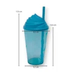 Kit 10 Copo Twister 300 Tampa Chantily Canudo Atacado Varejo