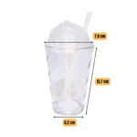 Kit 10 Copo Twister 300 Tampa Chantily Canudo Atacado Varejo