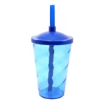 Kit 10 Copos Twister 400ml Com Tampa E Canudo Full