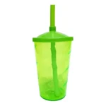 Kit 10 Copos Twister 400ml Com Tampa E Canudo Full