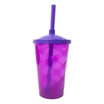 Kit 10 Copos Twister 400ml Com Tampa E Canudo Full
