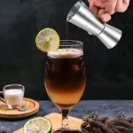 Kit 10 Dosador Bebidas Duplo Inox Dosar Drinks 25ml 50ml