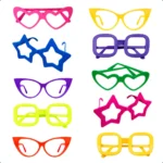 Kit Com 10 Óculos Divertidos Coloridos Para Festa E Balada