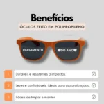 Kit 10 Óculos Escuro Madu Wf Classico Para Casamento Noivado