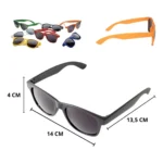 Kit 10 Óculos Preto Festa Evento Balada + Caneta Giz Branca