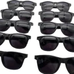 Kit 10 Óculos Preto Festa Evento Balada + Caneta Giz Branca