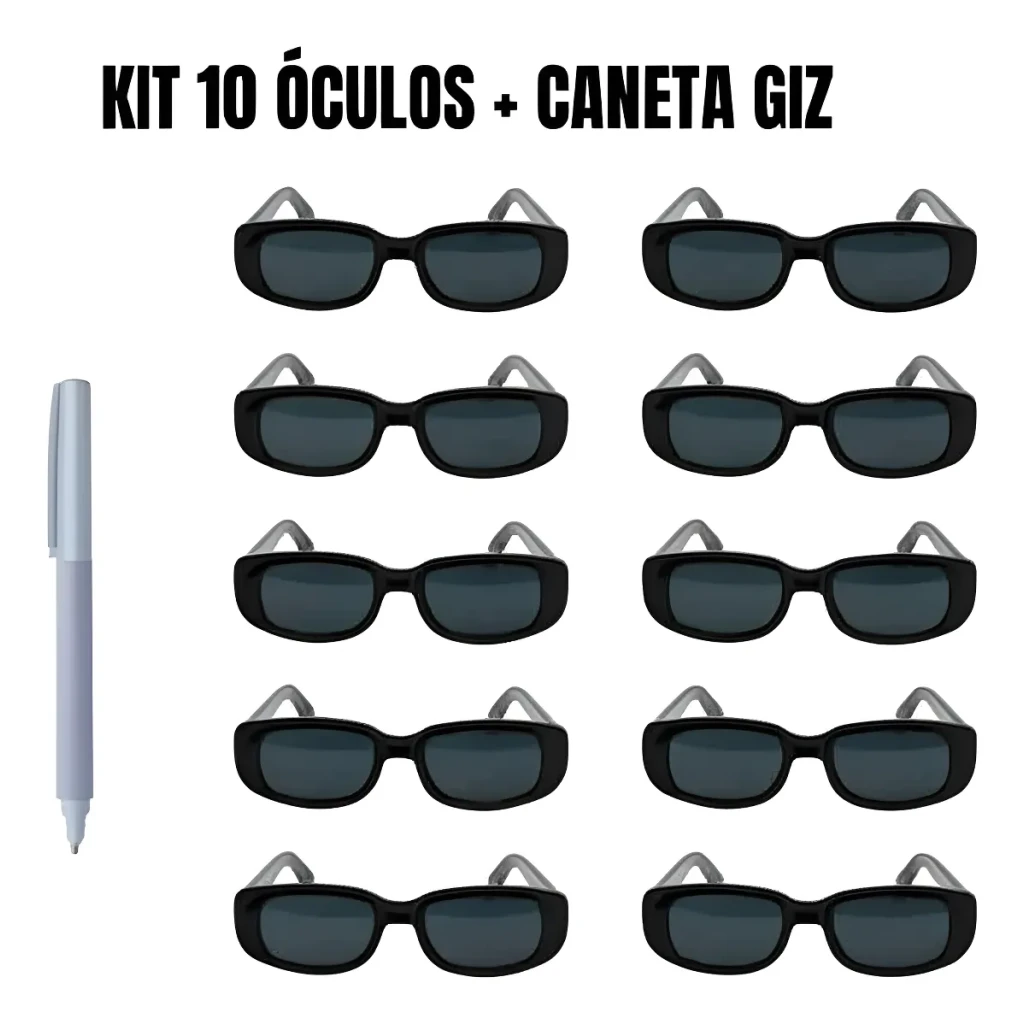 Kit 10 Óculos Festa Retro Casamento Evento Balada Despedidas Kit 10 Óculos Festa Retro Casamento Evento Balada Despedidas
