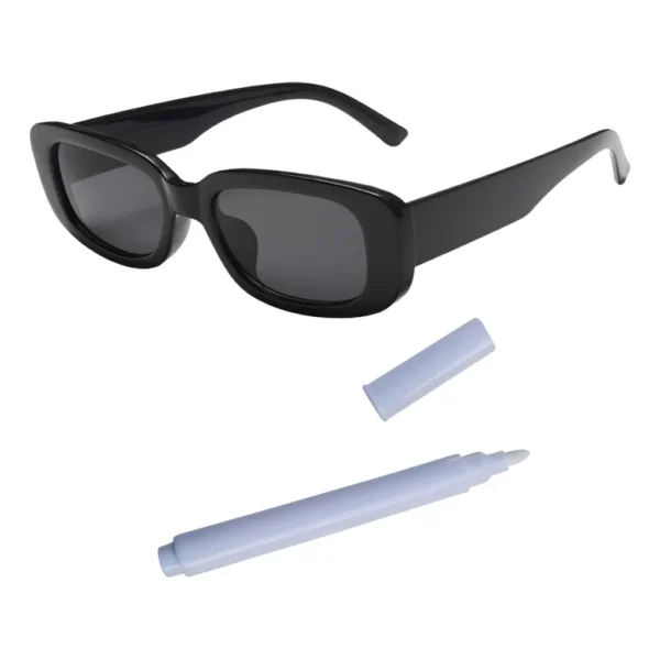 10 Óculos De Festa Retrô Preto Formatura Casamento + Caneta