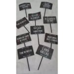 Kit 10 Plaquinhas Festa Casamento