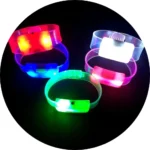 Kit 10 Pulseiras De Led Luz Pisca Colorida Festa Neon Balada