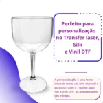 10 Taça Gin Cristal Acrílico 450ml Transfer Laser E Silk