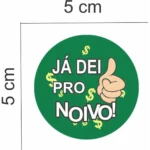 100 Adesivos Corte Da Gravata Casamento Já Dei Pro Noivo