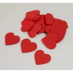 Kit 100 Aplique Coração 2,5 Cm No Eva Liso ( Sem Adesivo )