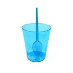 Kit 100 Copinho Tacinha 50ml Acrilico Brigadeiro Com Colher