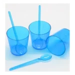 Kit 100 Copinho Tacinha 50ml Acrilico Brigadeiro Com Colher