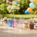 100 Copo Tacinha Doce Brigadeiro 50ml Acrilico 100 Colheres