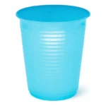 Kit 100 Copo Descartável Plástico Azul Claro 200ml