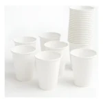 Kit 100 Copo Descartável Plástico Branco 200ml