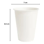 Kit 100 Copo Descartável Plástico Branco 200ml