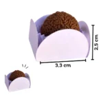 100 Forminhas Para Doces 4 Pétalas Brigadeiro Aniversário