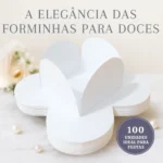 Kit 100 Forminhas Para Doces Festas 4 Pétalas Várias Cores
