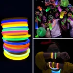 Pulseiras Neon Kit 100 Balada Festa Fluorescente Led