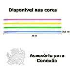 Kit Com 100 Pulseiras Neon Led Fluorescente Balada Festa