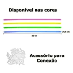 Kit 100 Pulseiras Neon Led Festa Balada Fluorescente