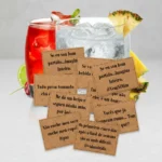 Kit 100 Tags Diversas Para Bebidas Drinks Gin Frases