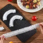 Tampa para recipiente Kinneken com design lisa transparente de 11cm de comprimento x 2.3cm de largura - kit de 100