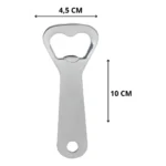 Kit 12 Abridor De Garrafa Boteco Bar Cerveja Inox Reforçado