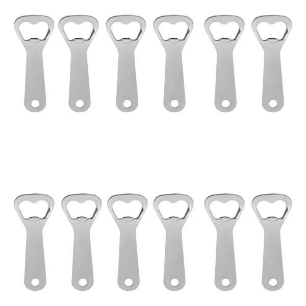 Kit 12 Abridor De Garrafa Boteco Bar Cerveja Inox Reforçado