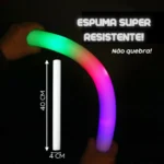 Kit 15 Bastão Led Balada Festa Neon Pisca Espuma Cores