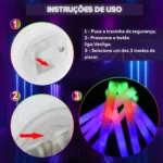 Kit 15 Bastão Led Balada Festa Neon Pisca Espuma Cores