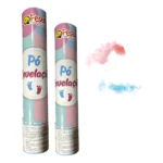 Kit Com 2 Lança Pó Para Chá Revelação Rosa/azul (30cm) Cor Azul